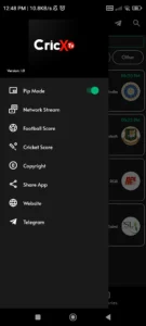 Cric x tv apk screenshot 4